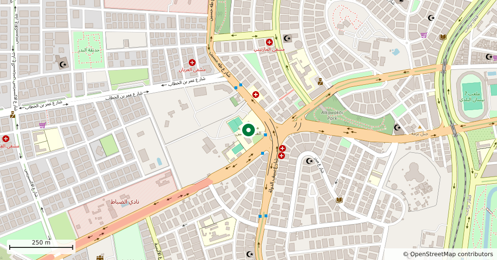 Aleppo College — On the map