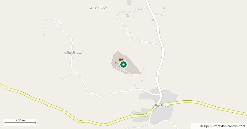 قلعة المهالبة — على الخريطة