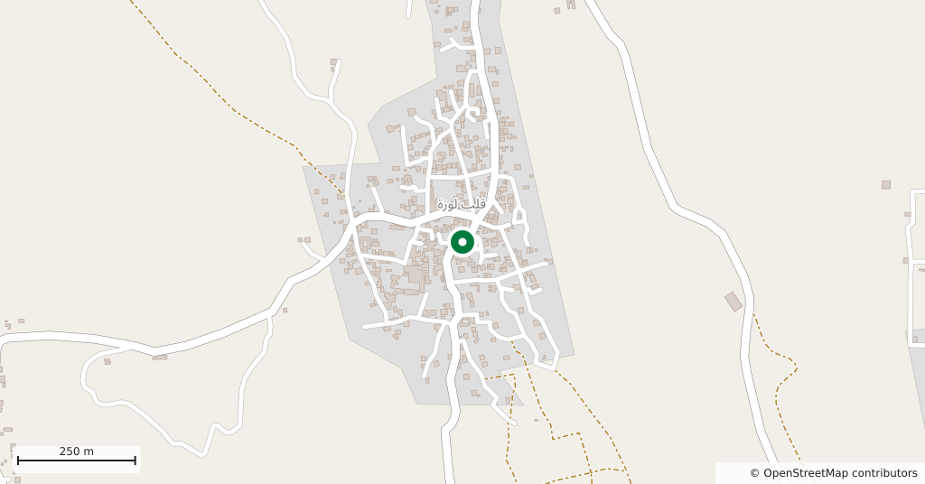 كنيسة قلب لوزة — على الخريطة