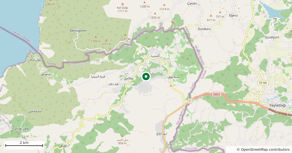 Kessab — Haritada