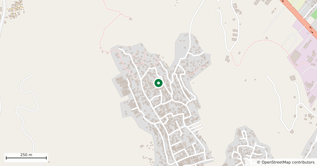 كسيبجة في جبل باريشا — على الخريطة