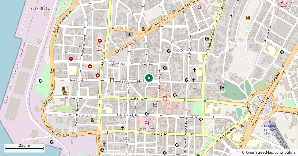 St George Greek Orthodox Cathedral, Latakia — On the map
