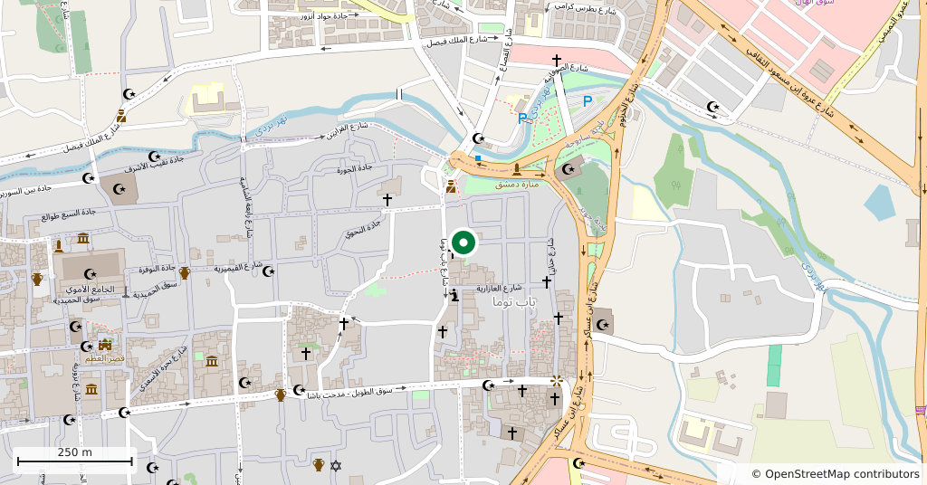 The Maronite Cathedral of Saint Anthony, Damascus — On the map