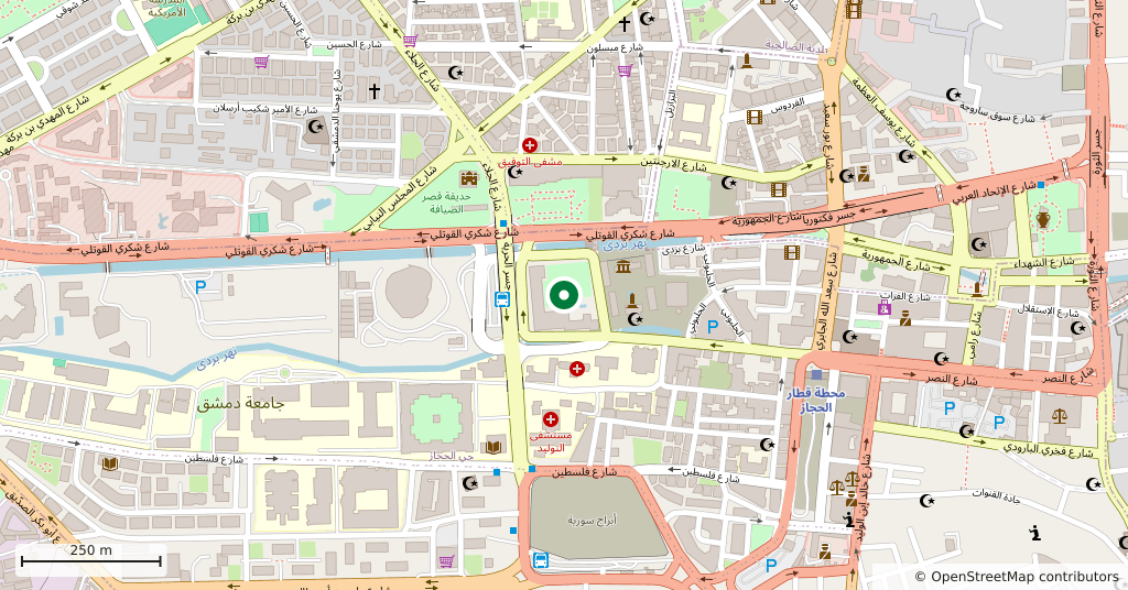The National Museum of Damascus — On the map